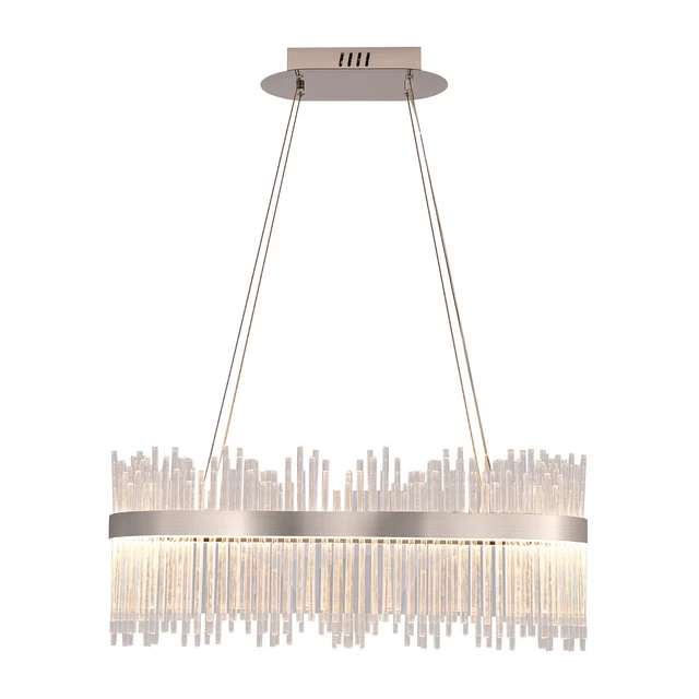 Pendant Light Single Ring Fixture Modern Luxury Crystal Chandelier Ceiling Lamp