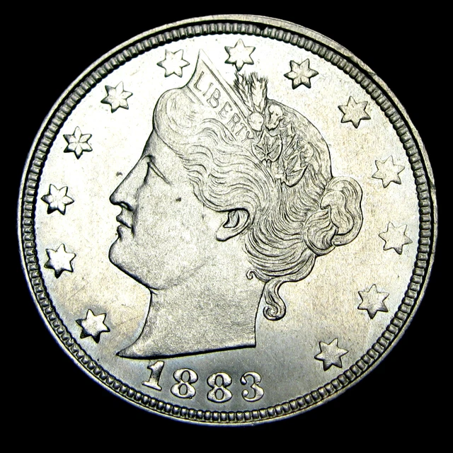 1883 No Cents Liberty V Nickel  ---- Gem BU++ Stunning Coin ----  #IK549