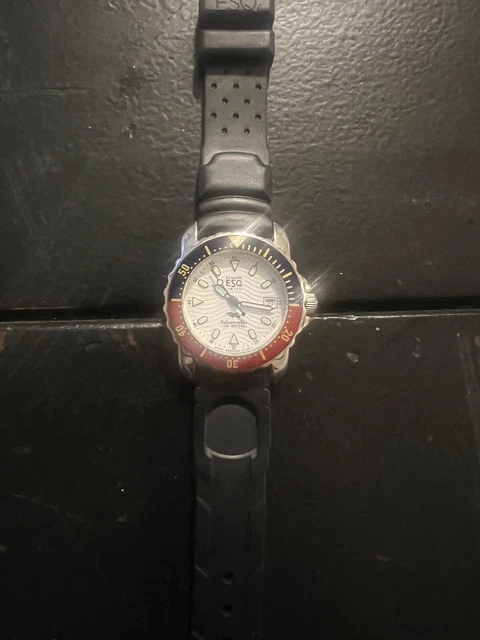 Orologio Svizzero Subacqueo Movado ESQ Donna Lunetta Pepsi 100 Metri Al Quarzo