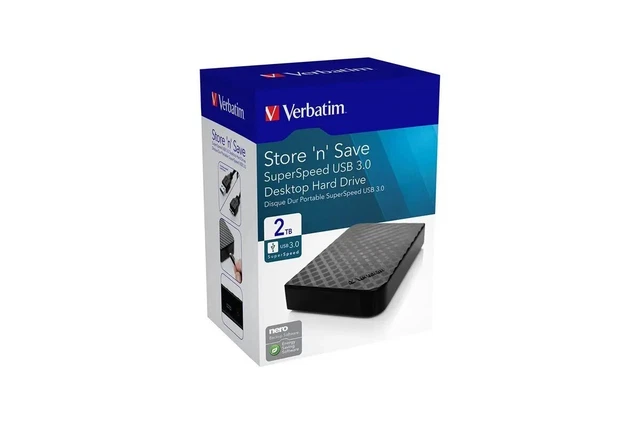 Verbatim 47683 External Hard Drive 2TB USB3