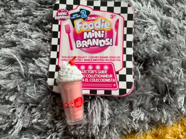 zuru mini brands foodies SERIES 2 new out strawberry shake  005 ideal for barbie