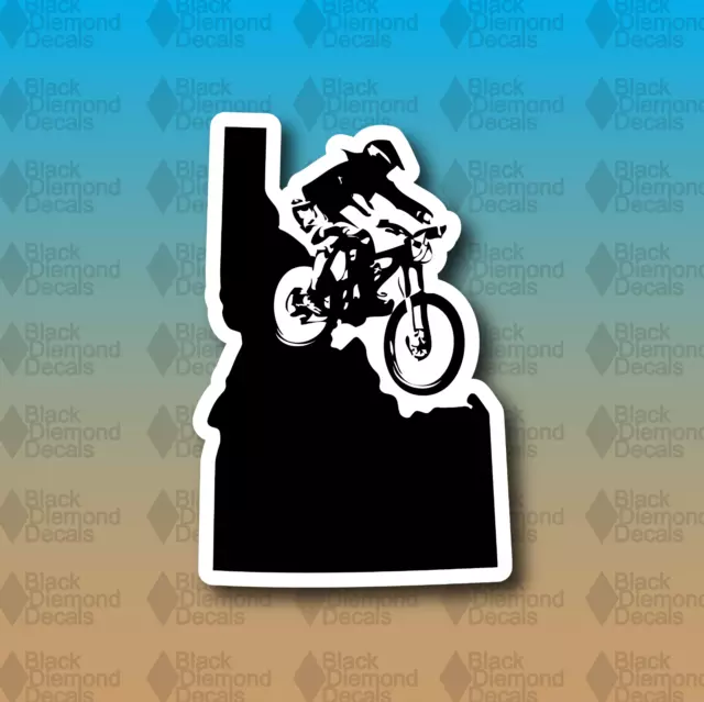 Idaho State Mountain Bike MTB Ride Downhill 5" Custom Vinyl Decal Sticker