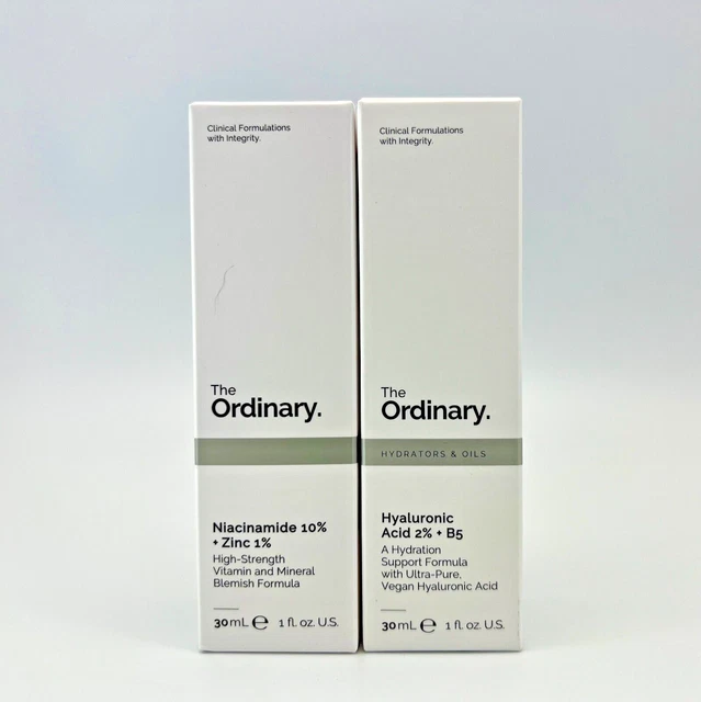 THE ORDINARY HYALURONIC Acid 2 + B5 and Niacinamide 10+Zinc 1 14.06