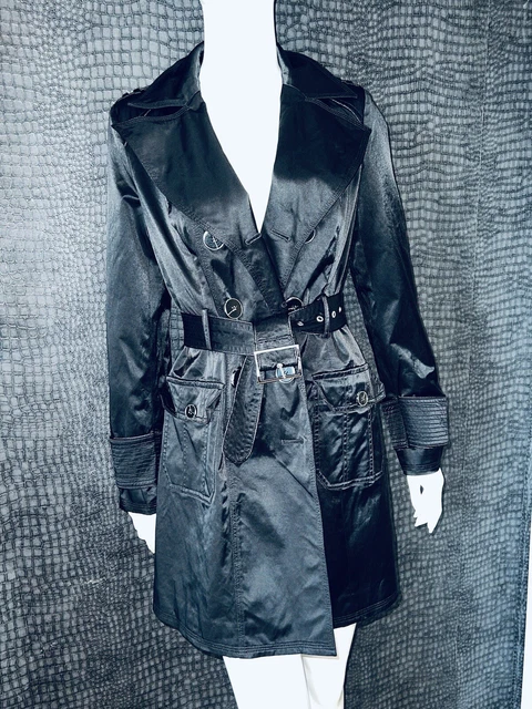 Very Good Condition - Julien Macdonald Black Shine Mac - Uk 10