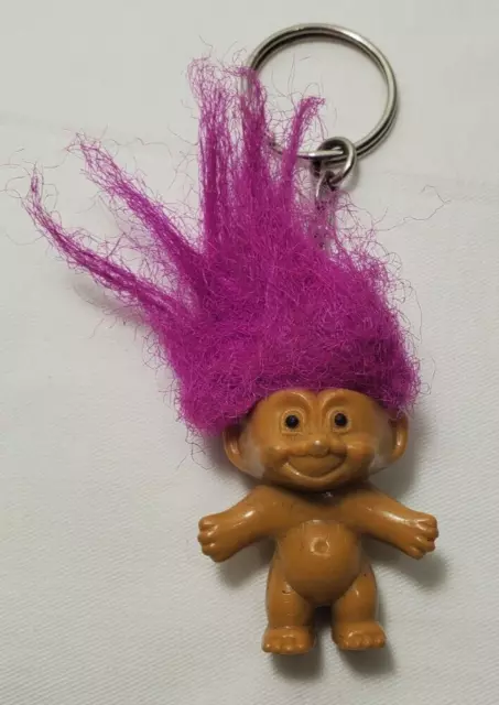 Russ Troll Pink Hair Key Chain Fun Toy