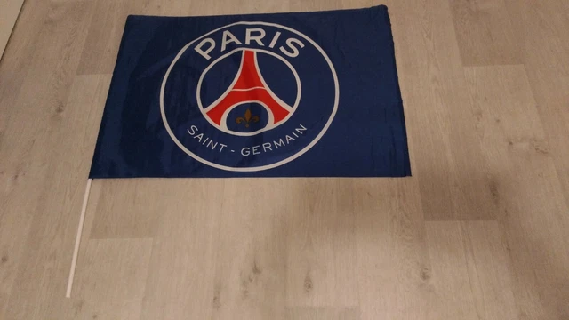 Drapeau PSG Officiel 100x150 Cm – 100% Polyester, Supporter Paris Saint-Germain