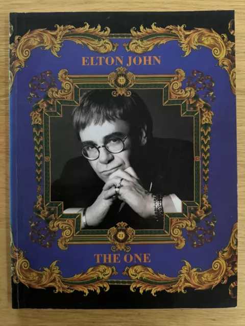 Elton John The One RARE Piano Vocal Music Book RARE PICS INSIDE