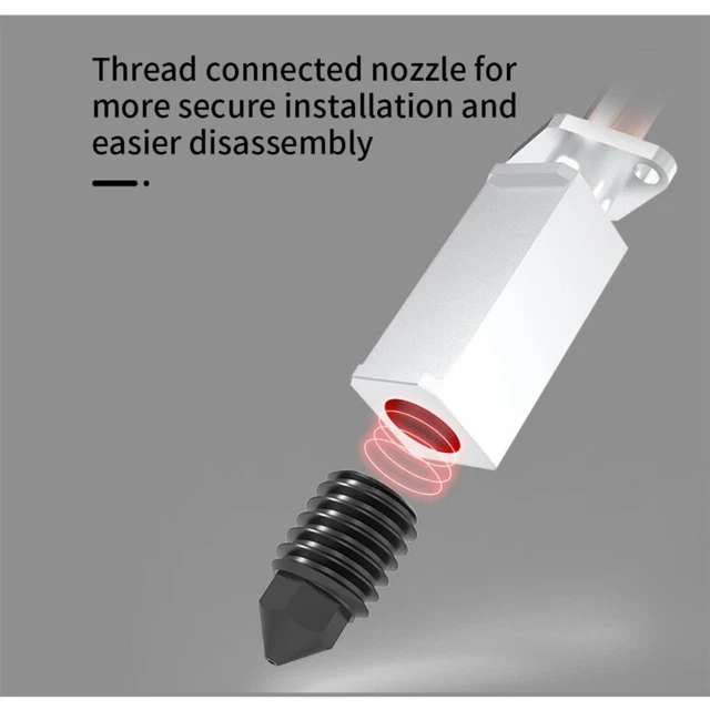 Kobra Hotend V5 J-Head 24V 45W Ad Alto Flusso Per Stampanti 3D ANYCUBIC - Kit Completo Con 5 Ugelli E Calzini Silicone Ricambi Anycubic Vyper - Foto 9