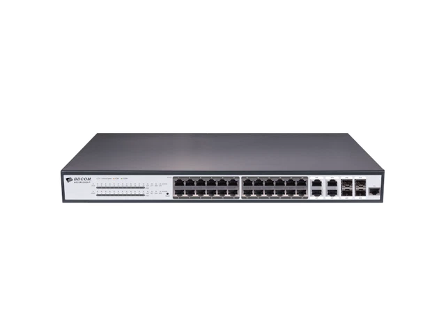 BDCOM S2528P - Interrupteur Gigabit Poe+ 370W Gérée L2 Avec 24 Ports Gigabit
