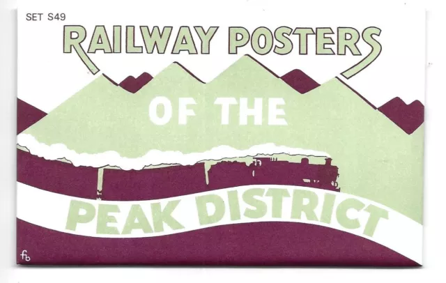 Dalkeith set of 6 Postcards Set no.s49. Railway Posters of the Peak District.