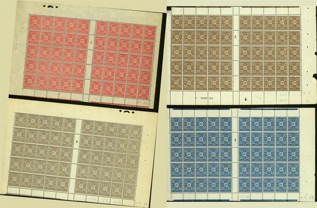 Ivory Coast 1915 - MNH stamps. Yvert Nr.: Dues 10/16. Sheet of 50(EB) AR1-00380