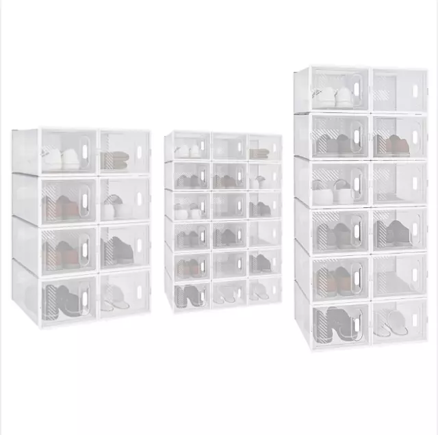 WOLTU PER SCARPE Scatole per scarpe Scarpiera Cassetto Trasparente  Organizzatore EUR 42,99 - PicClick IT