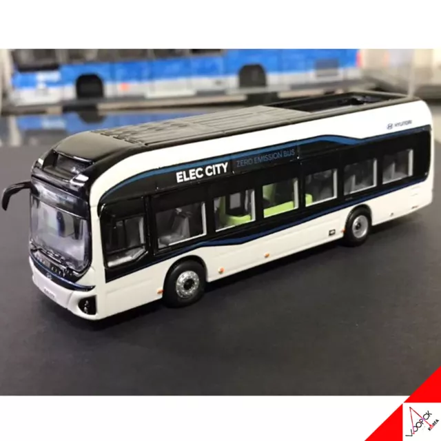 HYUNDAI Elec City Seoul Bus Miniature Diecast Model Car 1:87 
