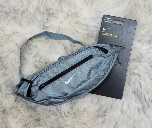 NWT NIKE RUNNING WAISTPACK Fanny Pack   LOGO ZIP  Ajustable GRAY
