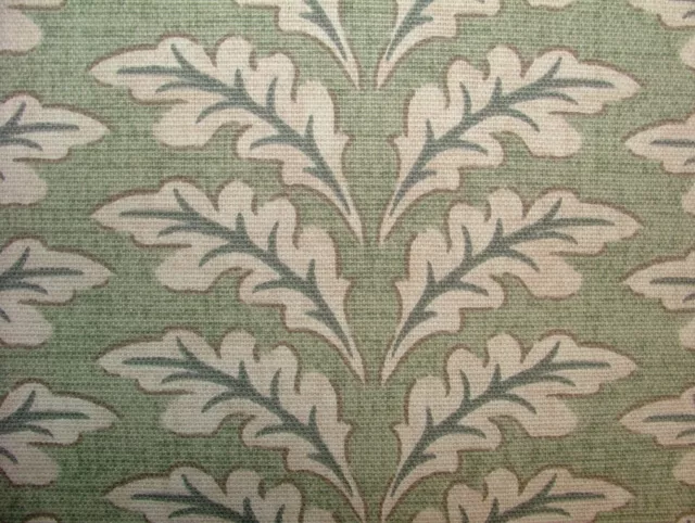 Morris Feuille Vert Sauge Coton Rideau Tapisserie Coussin Store Romain Tissu