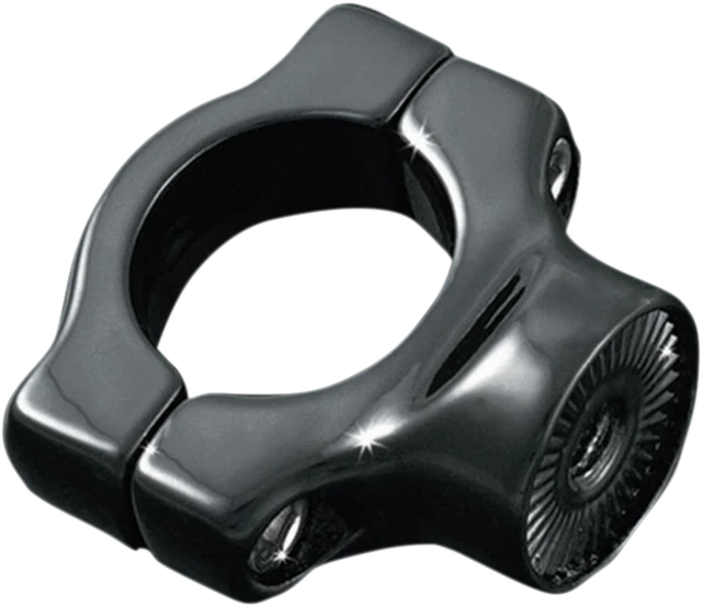 Kuryakyn [3116] Curved Side-Mount License Plate Mount Black