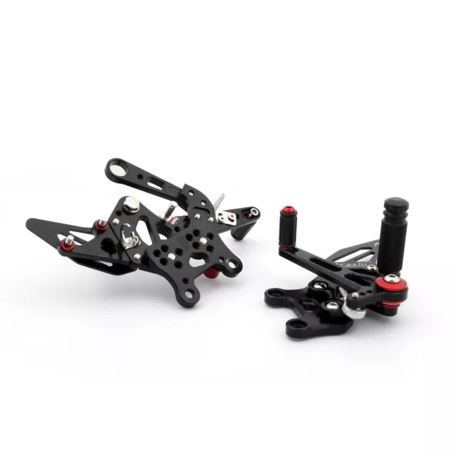 Commandes reculées Rearset Foot pegs Pour Aprilia RSV4 2009-2012 Black AF 3