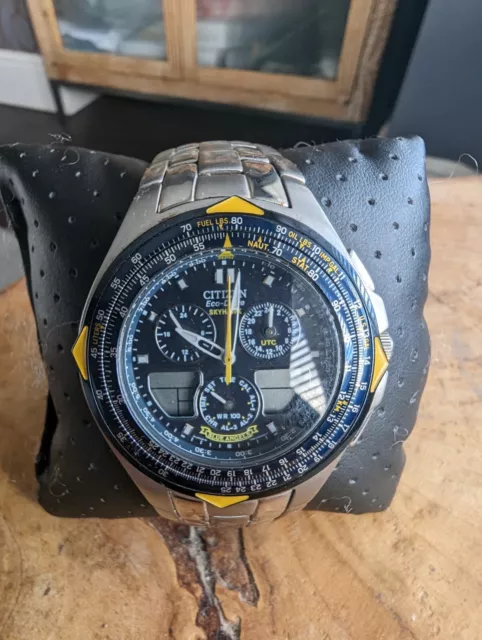 CITIZEN BLUE ANGEL Eco Drive Skyhawk Watch 100.00 PicClick UK