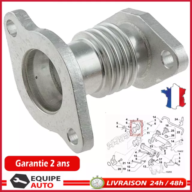 Raccord Tube Pipe de Vanne EGR refroidisseur prévu pour DUCATO 2,3 D = 71795379