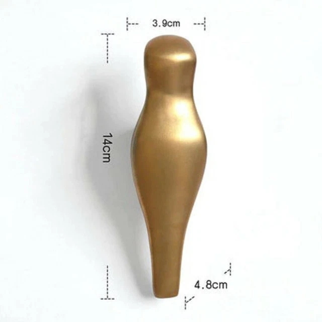 3D Wall Decor Bird Resin Statue Sculpture Figurine Ornament Home Office Craft S
