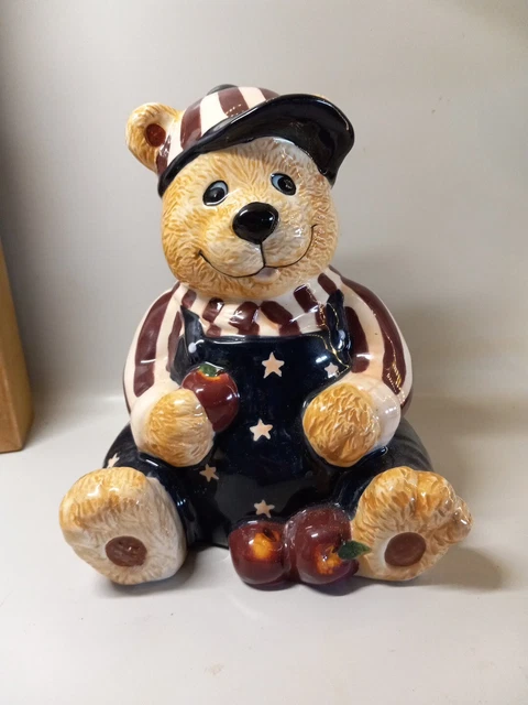 Teddy Bear Americana Coin Bank 7.5” Tall Piggy Bank