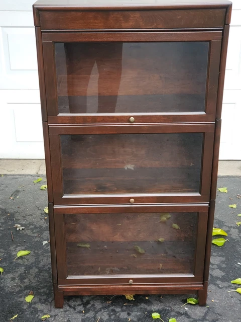 GUNN Mahogany 3/4 Size Stacking Barrister Bookcase Very Rare