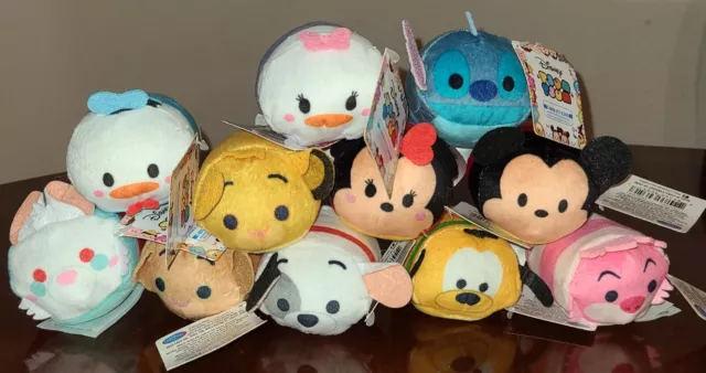 LOT OF 11 PCS SET Disney Tsum Tsum Stackable Mini Plush Classic 2022 Collection