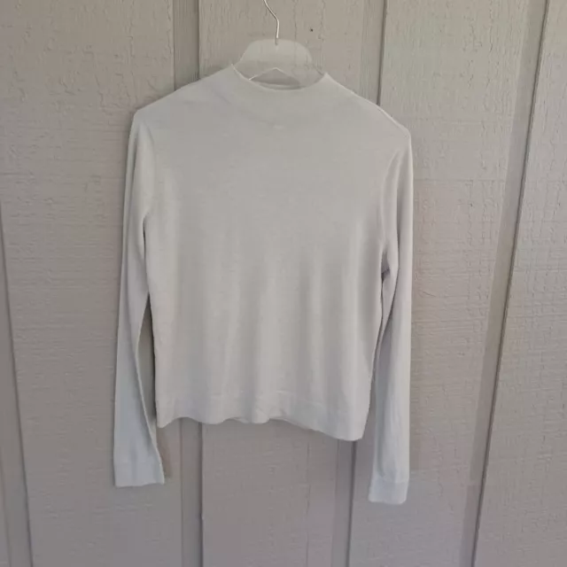 Vince Wool Blend Sweater Size S Semi Sheer Long Sleeve Light Weight Preppy Women