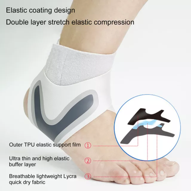 1Pc Ankle Protector Elastic Bandage Foot Protective Gear Sports Compression