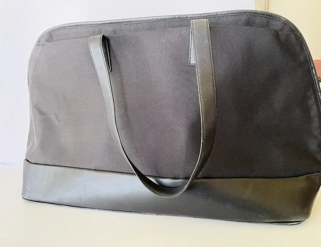 Tumi Black Ballistic Nylon Leather Trim Tote Bag