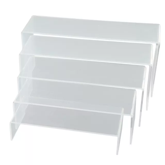 5pcs Trasparente Acrylic-Retail Display Stand Piedistallo 18cm-26cm Spessore 4mm