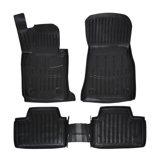 Jeu De 4 Tapis De Sol Caoutchouc Noir Pour BMW Série 5 F10/F11 (2010+) - Garantie 2 Ans