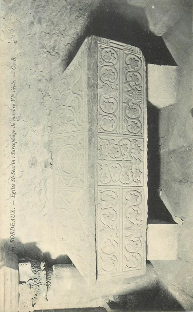 33 Bordeaux Eglise St-Seurin Sarcophage De Marbre