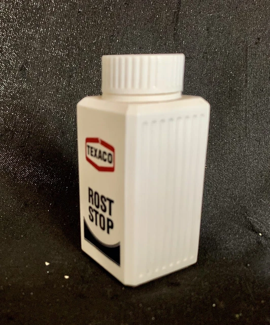 Vintage alte Flasche Rost Stop Texaco 70er Jahre Tankstelle Deko Werkstatt Auto