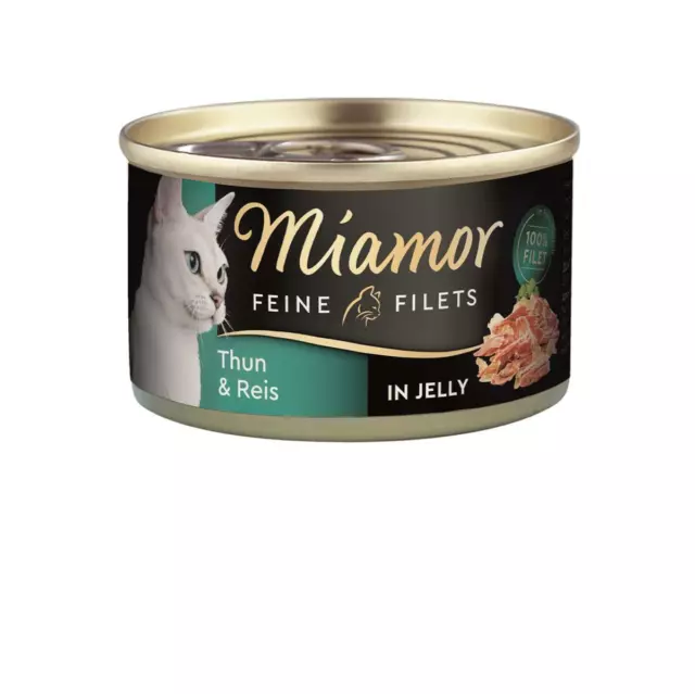 Miamor Feine Filets Thunfisch Reis Jelly 24x 100g Nassfutter Katzenfutter