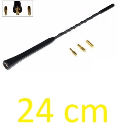 Antenne CB Wintenna Slimline - Fouet Bouclé 66cm - Filetage 3/8 - Super Mince - Pour Voiture