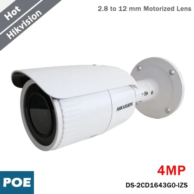 Hikvision DS-2CD1643G0-IZS 4MP Varifocal Zoom Lens IP Bullet Network Camera PoE