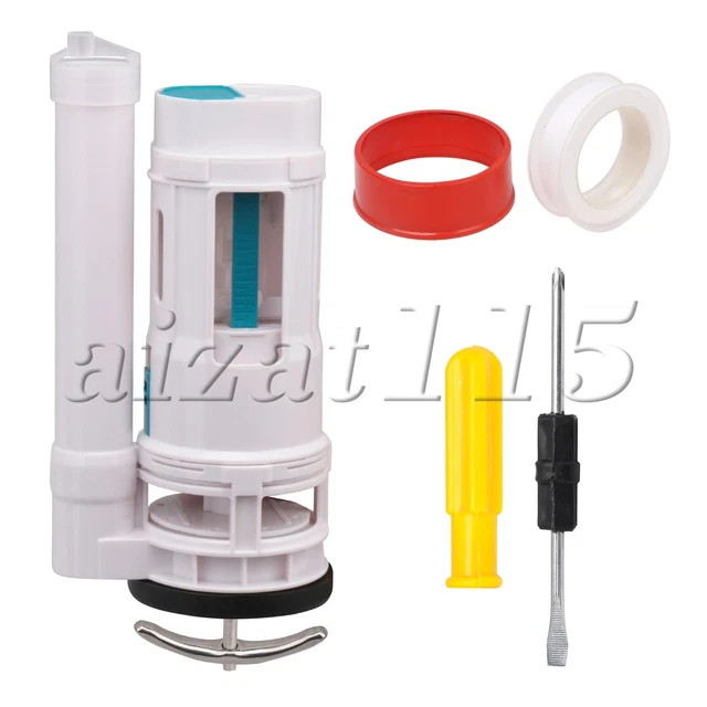 TOILET FLUSH VALVE Together Push Button Valve Dual Flush Syphon Bottom