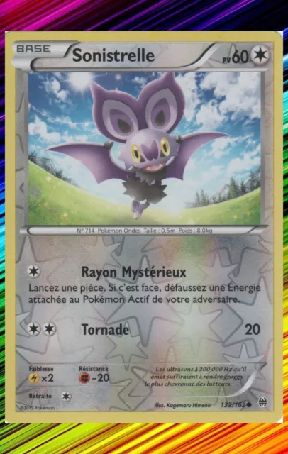 Sonistrelle Reverse-XY8:Impulsion Turbo- 132/162 - Carte Pokemon Neuve Française