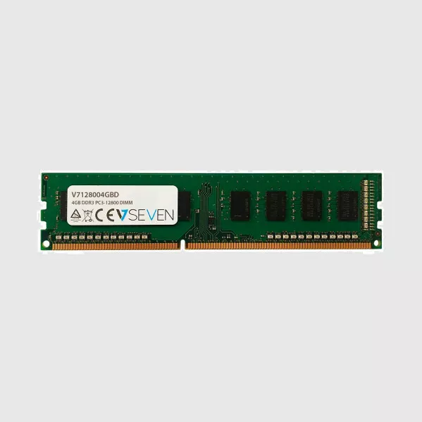 Módulo de memoria RAM V7 4GB DDR3 PC3-12800 - 1600mhz 1.5V DIMM V7128004GBD