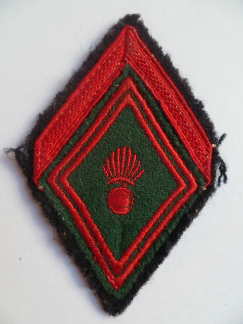 Losange tissu modèle 1945 patch brodé ARGENT CIT 159