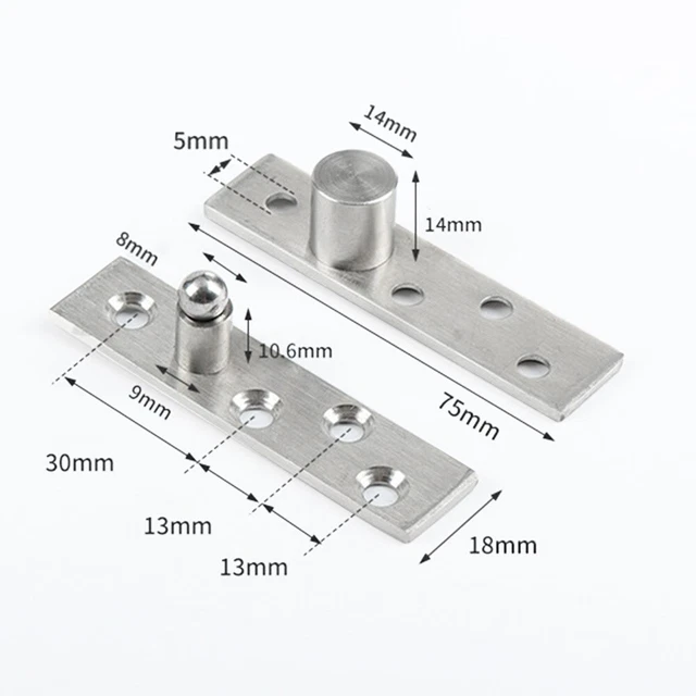 Charnière pivotante en acier inoxydable 201, charnières de porte rotatives résistantes à 360, outils de quincaillerie pour porte de maison, boîte à outils, armoire  13
