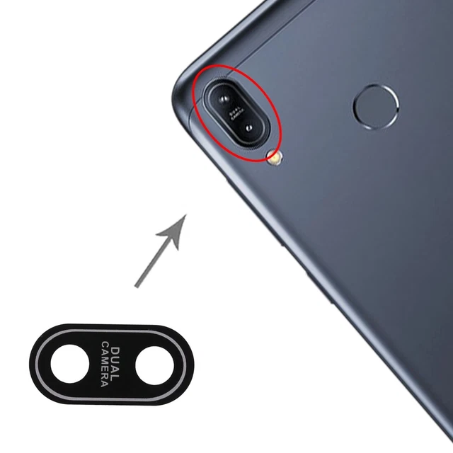 Lentille De Caméra Arrière + Adhésif Pour Nokia 6 (2017) – Couleur Blanc, Remplacement Neuf