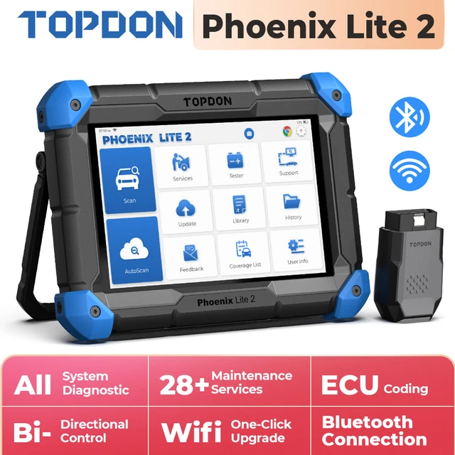 Appareil de diagnostic professionnel TOPDON Phoenix Lite 2 scanner  ECU codage