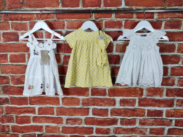 Baby Girls Bundle Age 3-6 Months M&S Gap Etc Dress Set Broderie Anglaise 68Cm