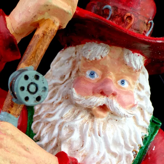 Santa Claus Christmas Figure / Russ Berrie & Co. / "Fisherman Santa" / #10635 3