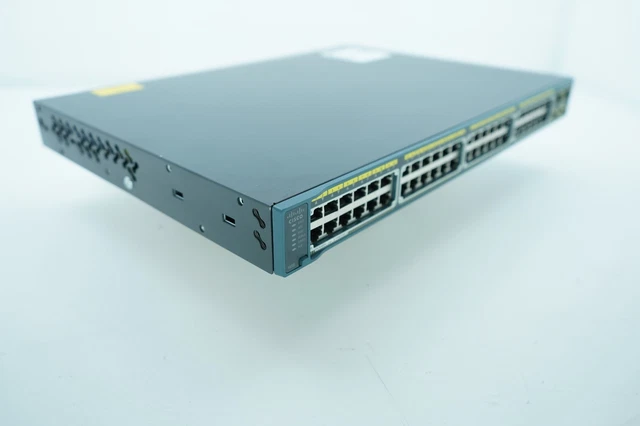 CISCO CATALYST WS-C2960X-48LPD-L PoE Switch + 1x Cisco 2960-X Stacking ...