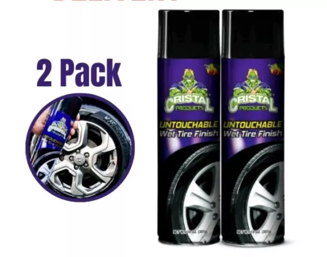 Cristal Products Untouchable Wet Tire Finish 13oz Pack of 3