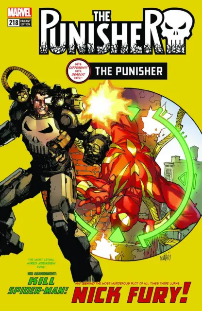 Punisher #218 1St Punisher War Machine 129 Homage Yu Variant