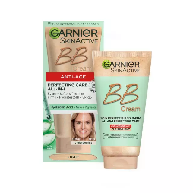 Garnier Anti-Age Perfecting Care All-in-1 Tinted BB Cream SPF15 50ml, Light